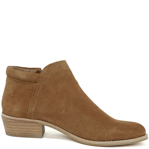 Steve Madden Tobii Cognac Suede Leather Ankle Boots - Picture 2 of 6
